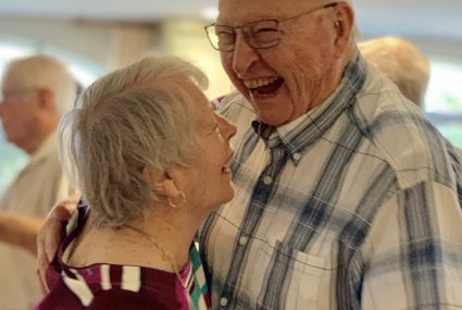 Seniors Dancing in Langley Retirement Community