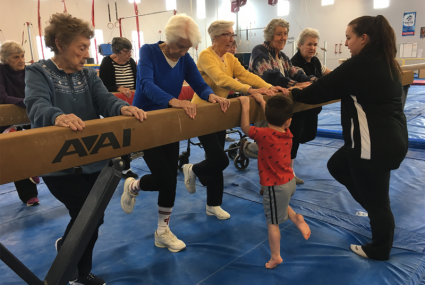 Bria Communities Seniors Gymnastics Balance Beam
