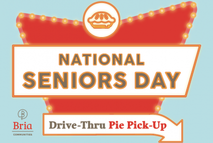 National Seniors Day Drive Thru Pie Pick-Up at Bria