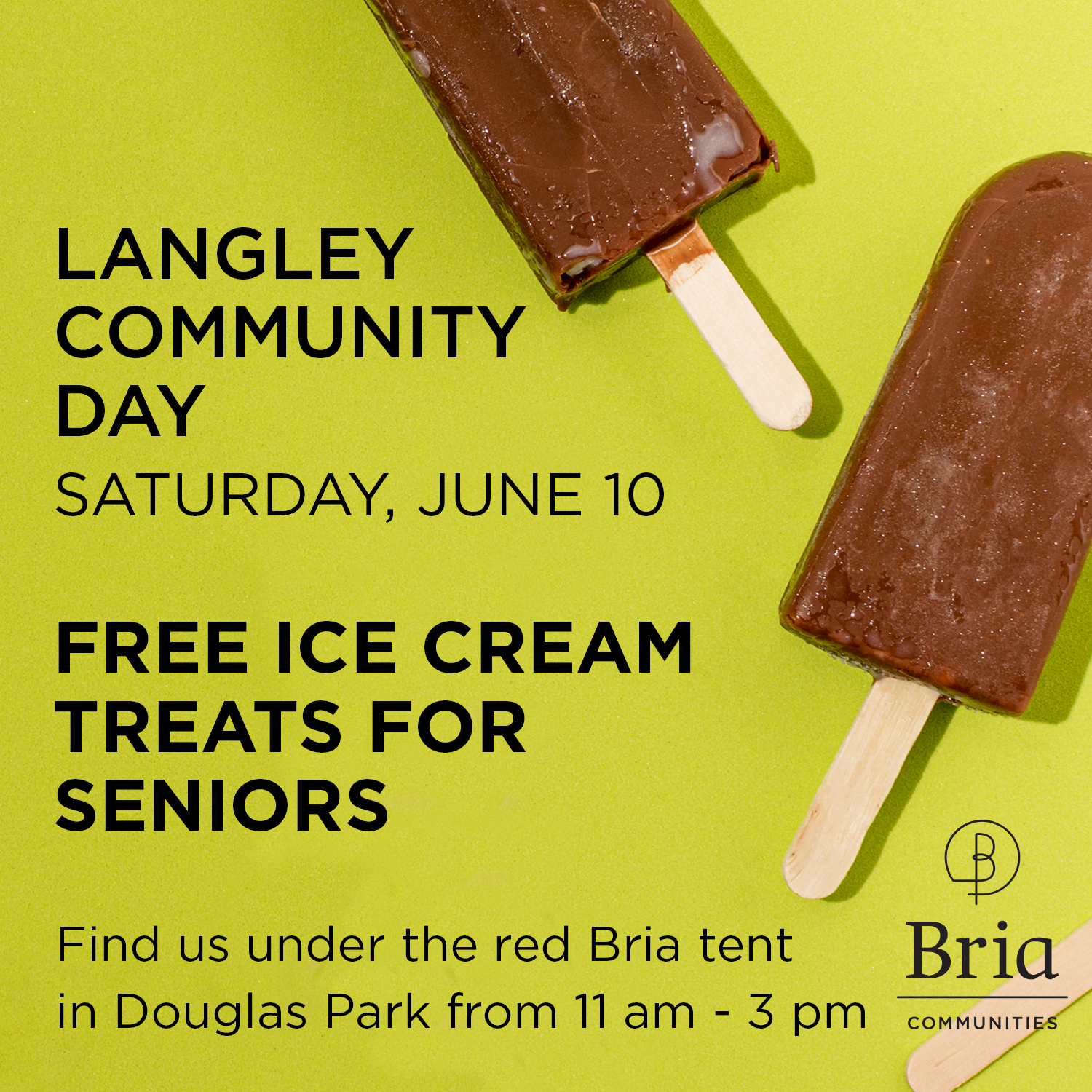 Ice Cream for Seniors During Langley Community Days