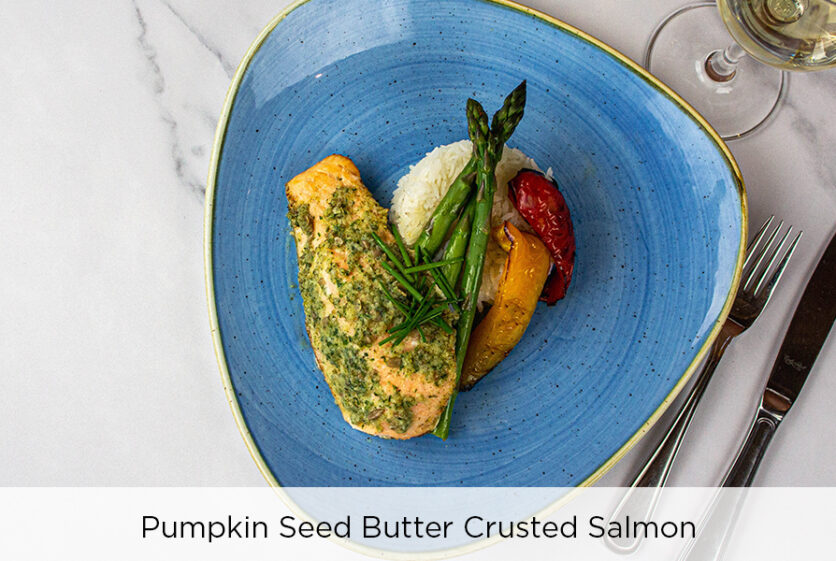 Pumpkin Seed Crusted Salmon