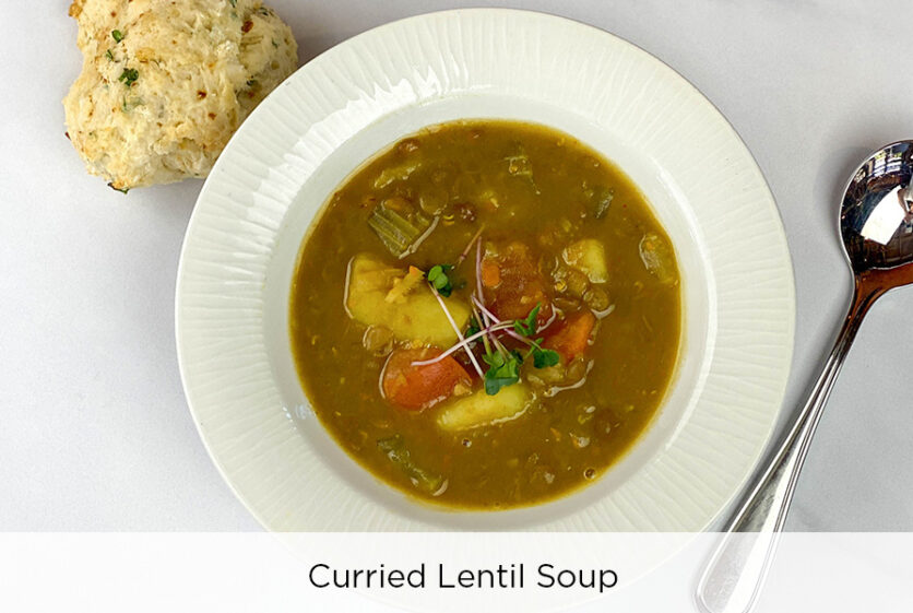 Lentil Soup and Scone