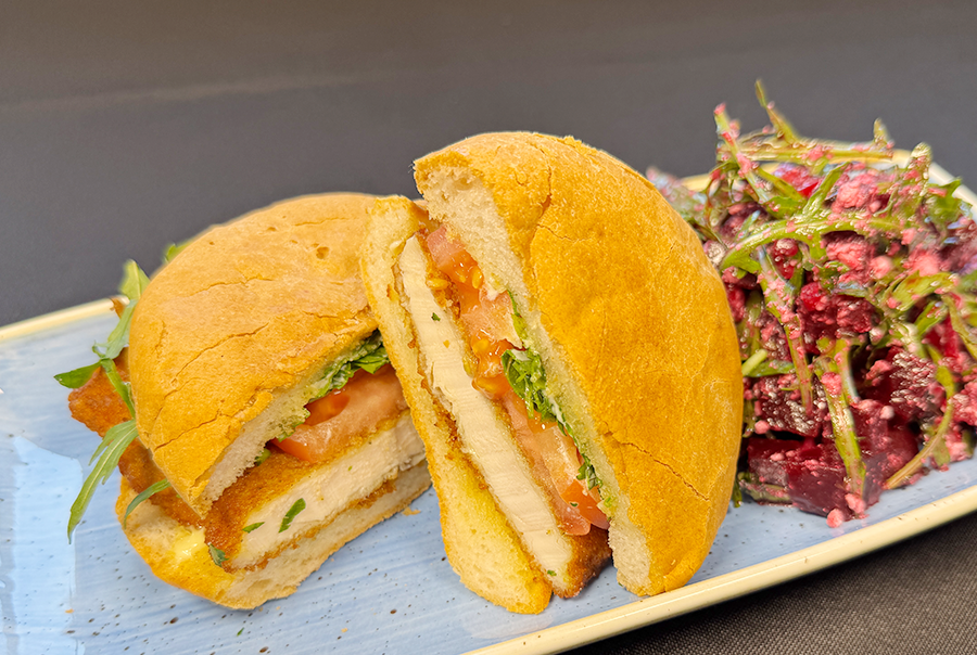 Homemade Gluten Free Chicken Burger