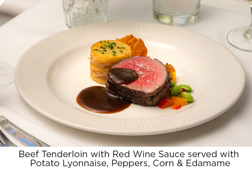 The Waterford Seniors Community Menu Beef Tenderloin