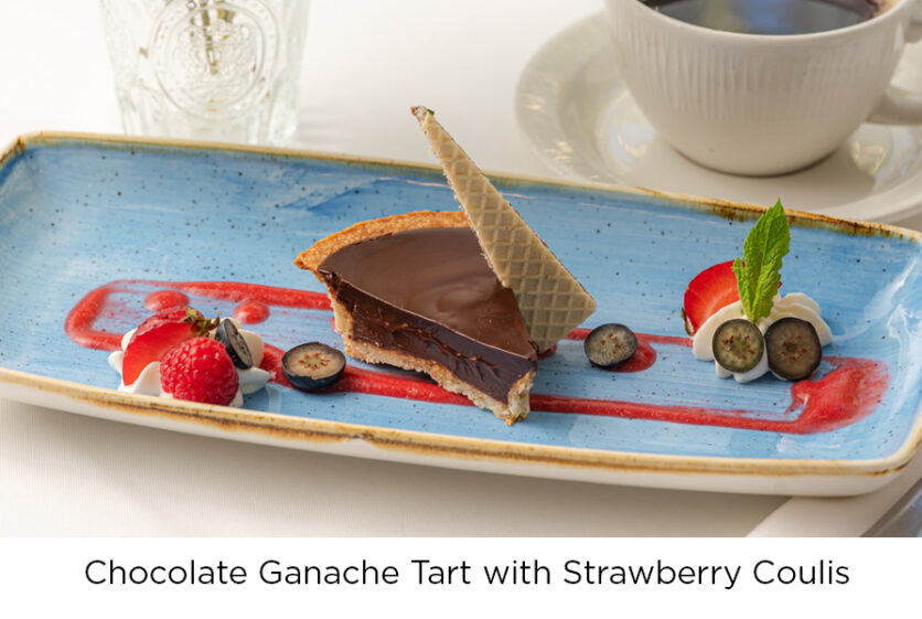 The Waterford Seniors Community Menu Chocolate Ganache Tart