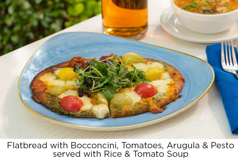 The Waterford Seniors Community Menu Vegetarian Flat Bread Pizza
