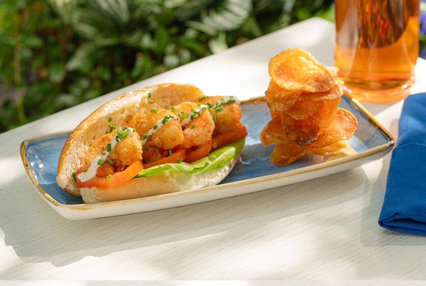 The Waterford Seniors Retirement Home Shrimp Poor Boy Sandwich
